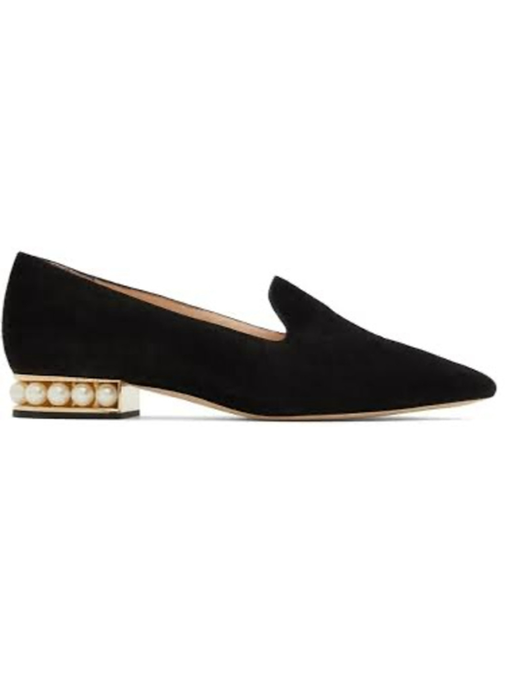 Nickolas Kirkwood Black Suede Pearl Casati Loafers Sz 38 - Picture 14 of 16